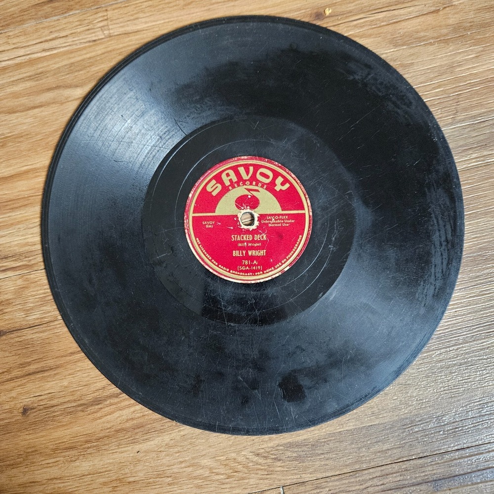Billy Wright‎ – Stacked Deck / Mercy, Mercy 1951 Savoy Records 781 78 10" V/V